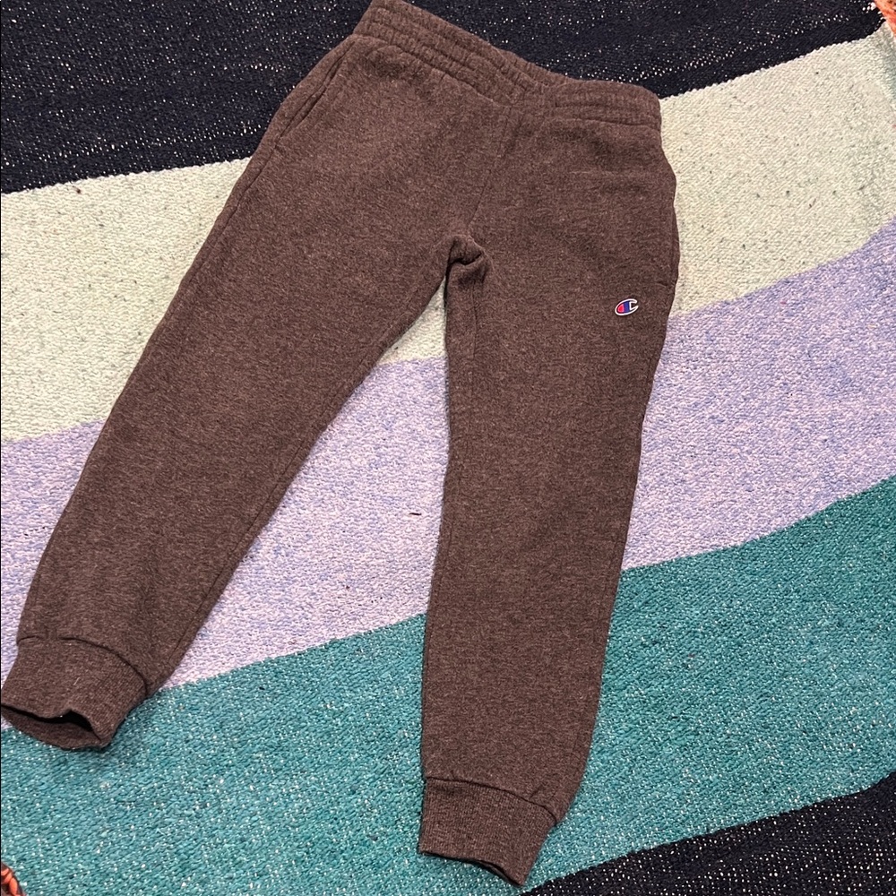 Champion Kids gray Jogger Sweatpants with pockets
